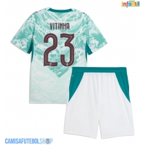 Camisa de time de futebol Portugal Vitinha #23 Replicas 2º Equipamento Infantil Mundo 2026 Manga Curta (+ Calças curtas)